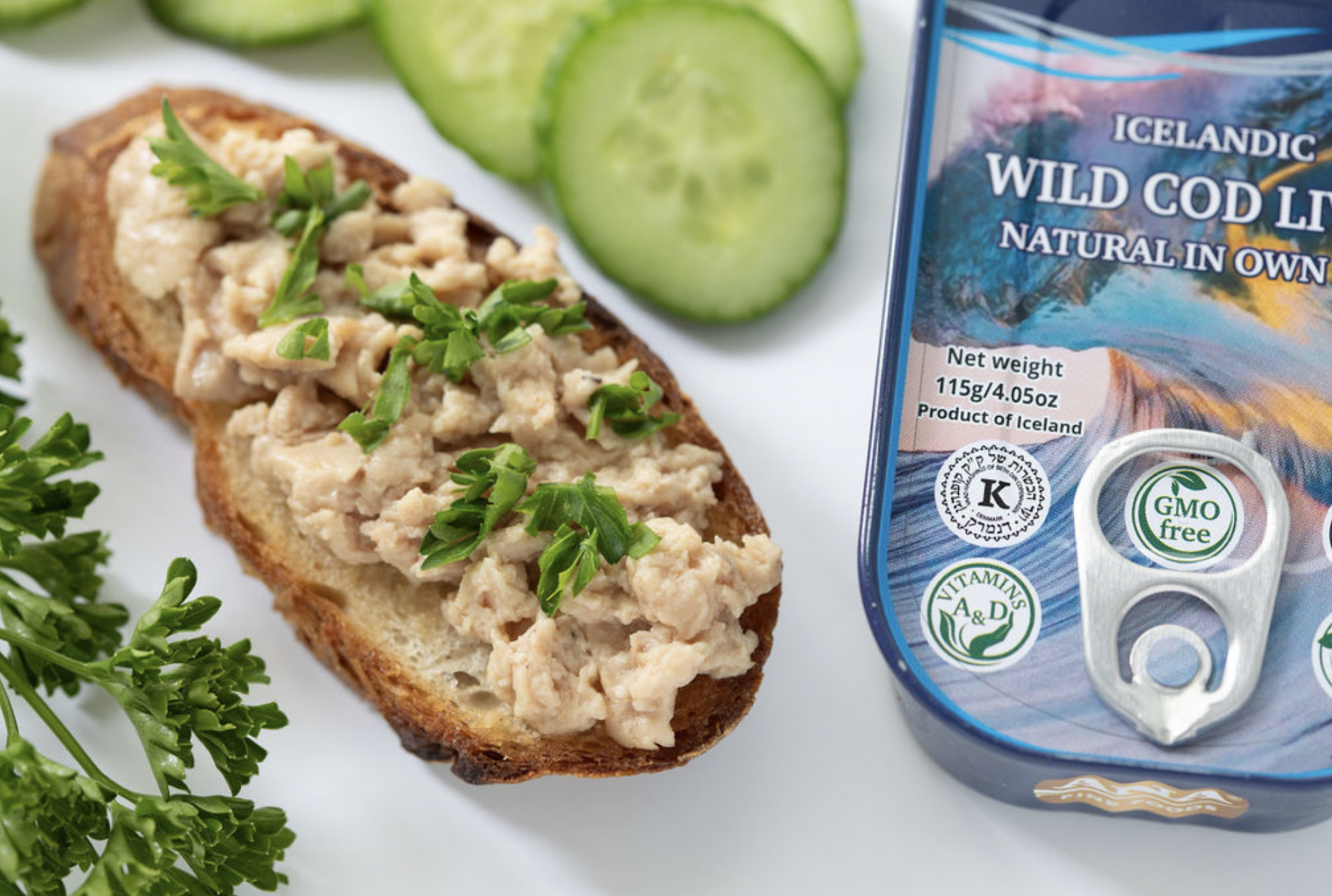 Canned Wild Cod Liver (Gadus Morhua) Natural in Own Oil 4.05 oz Can ...