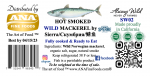Wild Mackerel from Norway, hot smoked, vacuum packed, PC
