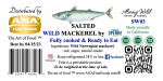 Wild Mackerel from Norway, salted, vacuum packed, 8 oz